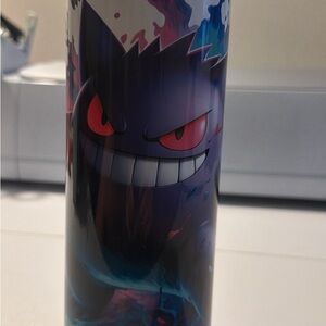 Gengar Graphic Travel Tumbler - Purple & Black